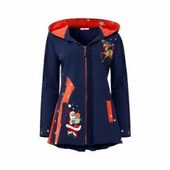 Joe Browns Blue Jingle Bells Zip Thru Hoody -Joe Browns shop unnamed file 4343