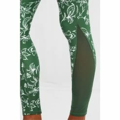 Joe Browns Green Comfy Floral Print Gym Leggings -Joe Browns shop unnamed file 4390