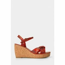 Joe Browns Red Sweet Georgia Wedge Sandal