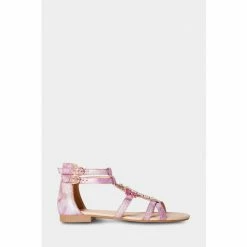 Joe Browns Pink Shimmering Dragonfly Sandals
