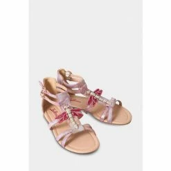 Joe Browns Pink Shimmering Dragonfly Sandals -Joe Browns shop unnamed file 4443