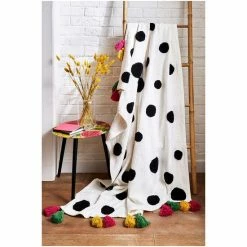 Joe Browns Multi Colourful Spot Tufted Cotton Throw -Joe Browns shop unnamed file 4479
