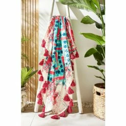 Joe Browns Multi Boho Outdoor Tassel Trim Throw