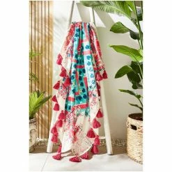 Joe Browns Multi Boho Outdoor Tassel Trim Throw 4 Joe Browns Multi Boho Outdoor Tassel Trim Throw -Joe Browns shop unnamed file 4489