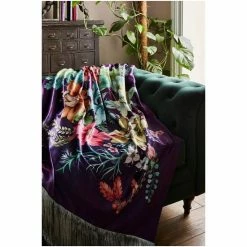 Joe Browns Black Bold Floral Boutique Velvet Throw -Joe Browns shop unnamed file 4493