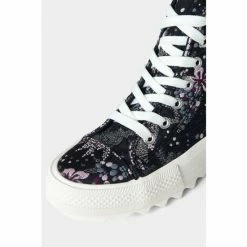 Joe Browns Blue Floral Print Flatform Pumps -Joe Browns shop unnamed file 4498