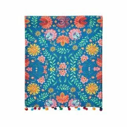 Joe Browns Black Folk Floral Pom Table Runner -Joe Browns shop unnamed file 4543