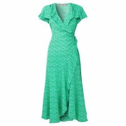 Joe Browns Green Francesca Frill Dress -Joe Browns shop unnamed file 461