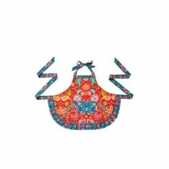 Joe Browns Black Folk Floral Frill Trim Apron -Joe Browns shop unnamed file 4666