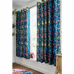 Joe Browns Multi Striking Floral Stripe Curtains