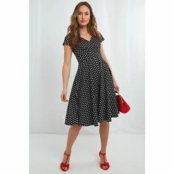 Joe Browns Black The Peggy Polka Dot Dress