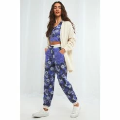 Joe Browns Blue Patch Print Joggers