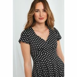 Joe Browns Black The Peggy Polka Dot Dress -Joe Browns shop unnamed file 474