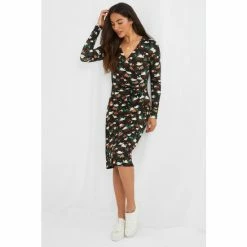 Joe Browns Black Swan And Florals Animal Print Dress