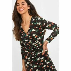 Joe Browns Black Swan And Florals Animal Print Dress -Joe Browns shop unnamed file 503