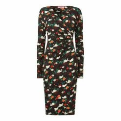 Joe Browns Black Swan And Florals Animal Print Dress -Joe Browns shop unnamed file 505
