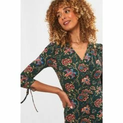 Joe Browns Green Abstract Floral Dress -Joe Browns shop unnamed file 514
