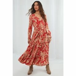 Joe Browns Red Boho Babe Dress