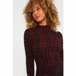 Joe Browns Black Asymmetric Tartan Check Dress -Joe Browns shop unnamed file 63