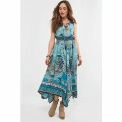 Joe Browns Blue Stunning Hanky Hem Maxi Dress
