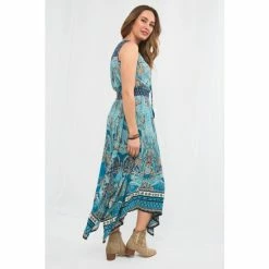 Joe Browns Blue Stunning Hanky Hem Maxi Dress -Joe Browns shop unnamed file 644