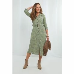 Joe Browns Green Lovely Landgirls Shirt Dress