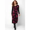Joe Browns Black Floral Drape Dress