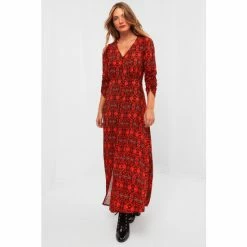 Joe Browns Orange Layla Button Through Dress -Joe Browns shop unnamed file 680