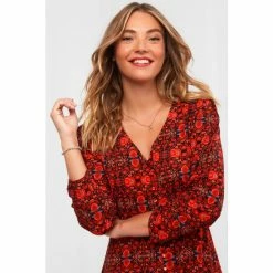 Joe Browns Orange Layla Button Through Dress -Joe Browns shop unnamed file 682