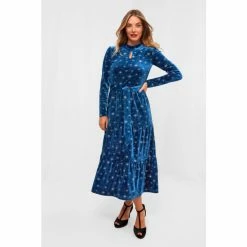 Joe Browns Blue Written In The Stars Velour Dress