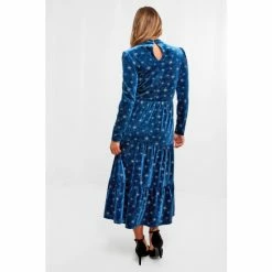 Joe Browns Blue Written In The Stars Velour Dress -Joe Browns shop unnamed file 687