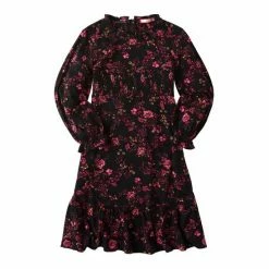 Joe Browns Black Pretty Floral Jersey Dress -Joe Browns shop unnamed file 710