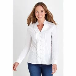 Joe Browns White Ruffle Blouse