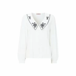 Joe Browns White Standout Floral Collar Blouse -Joe Browns shop unnamed file 767