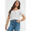 Joe Browns White Broderie Boho Blouse