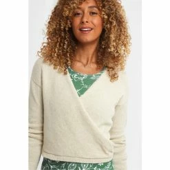 Joe Browns Neutral Comfy V Neck Ballerina Cover Up Top -Joe Browns shop unnamed file 823