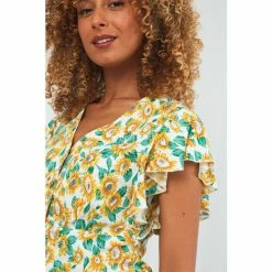 Joe Browns White Happy Sunflower Blouse -Joe Browns shop unnamed file 884